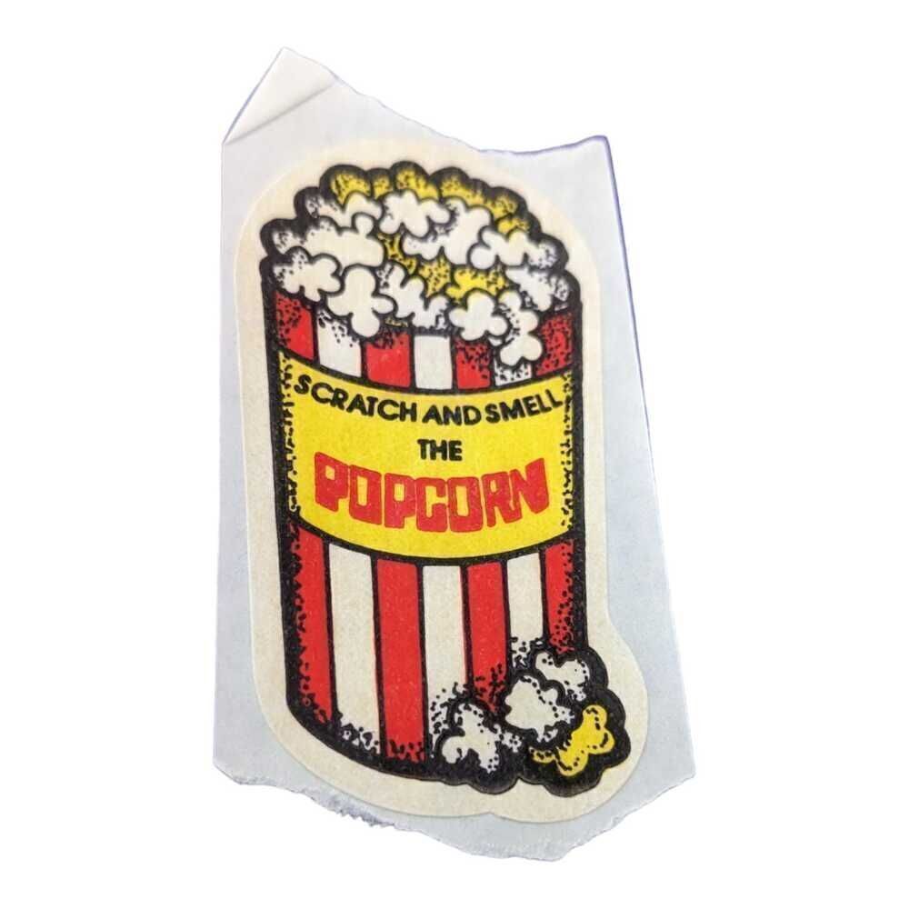 Scratch And Smell‎ The Popcorn Vintage Sticker Scratch & Sniff Vintage